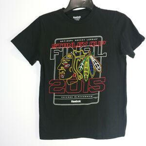 NHL CHICAGO BLACKHAWKS T SHIRT 2015 STANLEY CUP Final CHAMPS Western Conference